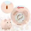 HengDu Cute Piggy Bank, Made of Drop-Resistant Environmentally Friendly Plastic, a Great Gift for Children (Flesh) view 3