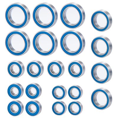 BRKRC 22PCS Steel Rubber Sealed Ball Bearing for 1/10 Tenacity DB Pro & MT & SCT & Truggy, Losi Lasernut U4 Upgrade Parts