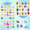 130Pcs Mochi Squishy Toys, Kawaii Squishies Fidget Stress Relief Toy for Kids Party Favors, Classroom Prizes, Goodie Bag Stuffers, Party Bag Filler, Birthday Gifts (Random) view 3