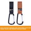 2 Pcs Brown Baby Stroller Hooks for Hanging | Multipurpose Stroller Straps with Durable and Stylish Stroller Clips for Diaper Bags | The Perfect Mummy Hook for Pram, Wheelchair, Shopping and Pet Carts view 4