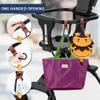 4 Pack Baby Stroller Hooks for Hanging | Multipurpose Stroller Straps with Durable and Stylish Stroller Clips for Diaper Bags | The Perfect Mummy Hook for Stroller, Walker and Shopping (Brown & Black) view 2