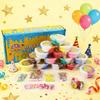16 Pack Two-Toned Butter Slime Kit,DIY Educational Slime Toys Super Soft and Non-Sticky Toy for Gilrs.Party Favor for Kids Girls & Boys 6 7 8 9 10 11 12 + view 2