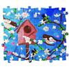 100 Piece Blank Puzzle Pieces for Crafts, Freeform Blank Wooden Puzzles for Arts & DIY, Each Piece is 1.8x1.3 Inches with Round Traditional Knob Interlocks view 2