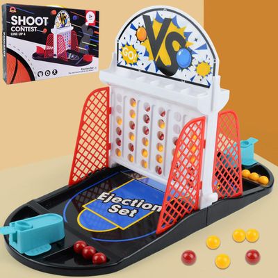 Tabletop Basketball Bouncing Ball Toy,Basketball Board Game,2 Player Arcade Game,Indoor Fun Bouncing Pinball for Kids & Adults,Arcade Basketball Game,2 Player Versus Toy,Ideal Toy for Boys & Girls