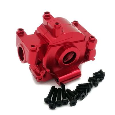 Aluminum Front Gear Box Bulkhead Red for Losi 1/10 Baja Rey Rock Rey LOS232003