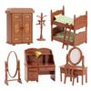 Dollhouse Furniture Set for Kids Toys Miniature Doll House Accessories Pretend Play Toys for Boys Girls & Toddlers Age 3+ with Bedroom view 1