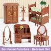 Dollhouse Furniture Set for Kids Toys Miniature Doll House Accessories Pretend Play Toys for Boys Girls & Toddlers Age 3+ with Bedroom view 3