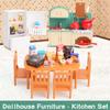 Dollhouse Furniture Set for Kids Toys Miniature Doll House Accessories Pretend Play Toys for Boys Girls & Toddlers Age 3+ with Kitchen view 3