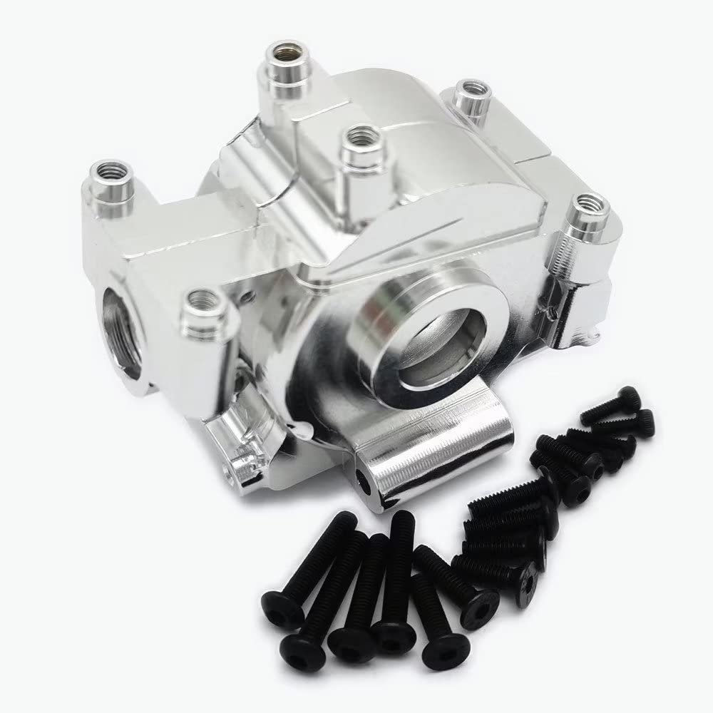 Aluminum Front Gear Box Bulkhead Silver for Losi 1/10 Baja Rey Rock Rey LOS232003