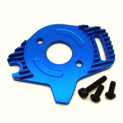Aluminum Motor Plate with Heatsink Blue for Traxxas Slash 4x4 VXL Hoss 4x4 VXL Stampede 4x4 6890