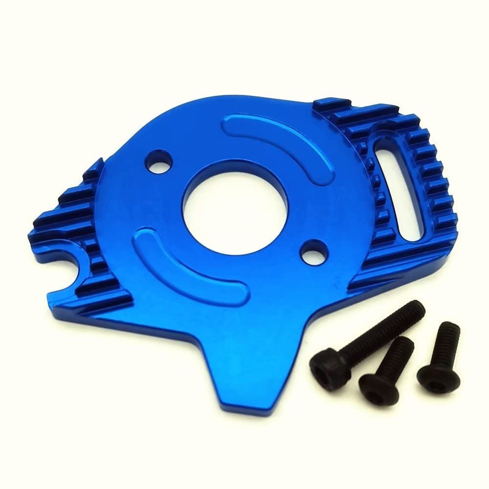 Aluminum Motor Plate with Heatsink Blue for Traxxas Slash 4x4 VXL Hoss 4x4 VXL Stampede 4x4 6890