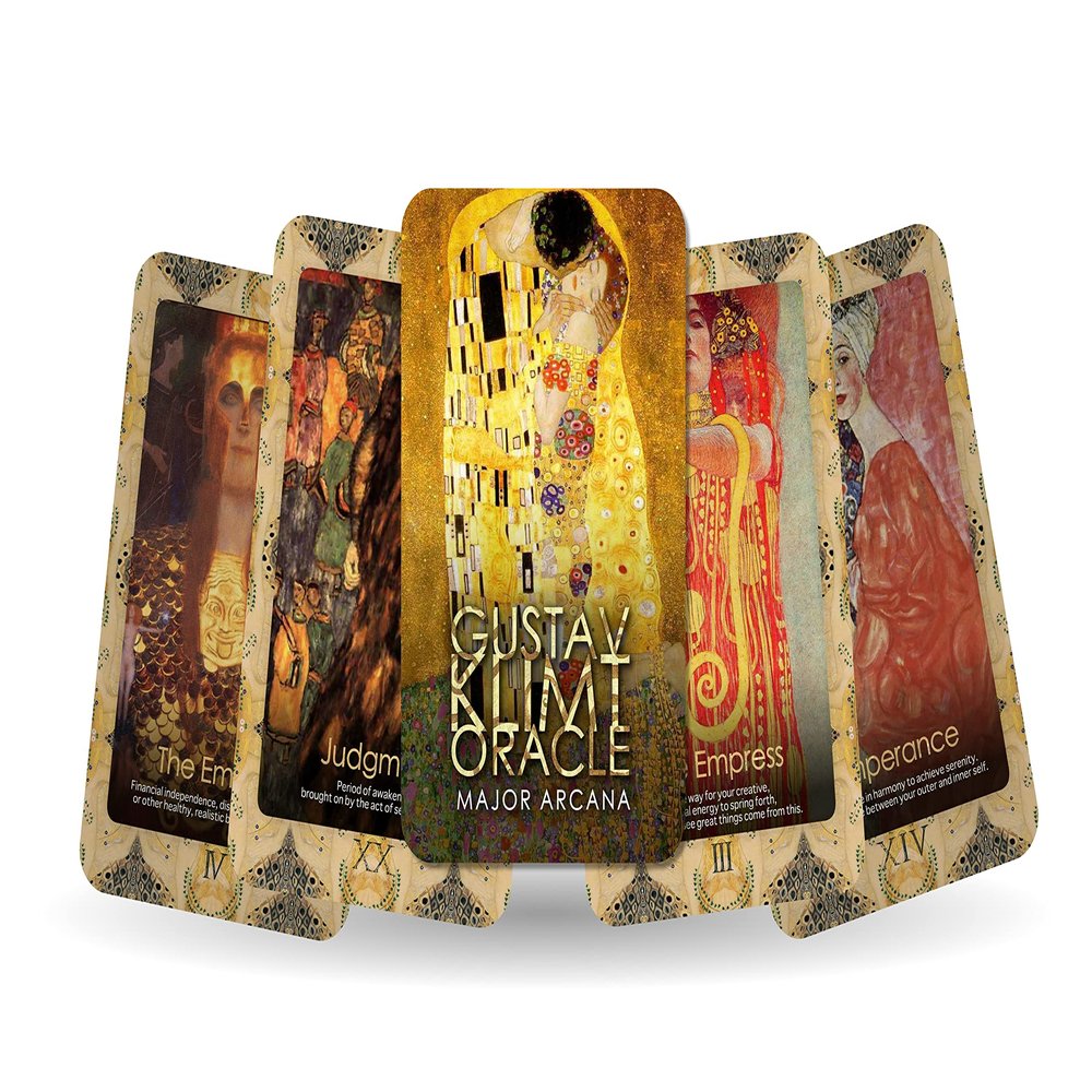 IBIZA TAROT-Gustav Klimt Oracle - 22 Major Arcana| Fortune Telling Tarot Cards Deck for Beginners| Authentic Tarot Experience | Oracle Cards - Set of 22 Cards