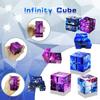 12 Pieces Infinity Cubes, Mini Cool Fidget Toys for Kids and AdultSensory Gadget Best for Stress. Hand Held Fidget Blocks. (Star) view 2