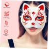 Ipetboom Cat Mask 10 Pcs Masks White Cat Masks to Paint Blank Animal Dress Up DIY White Half for Masquerade Halloween Kids Cosplay Costume Party Favors view 3