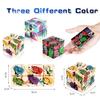 12 Pieces Infinity Cubes, Mini Cool Fidget Toys for Kids and AdultSensory Gadget Best for Stress. Hand Held Fidget Blocks. (Colorful) view 3