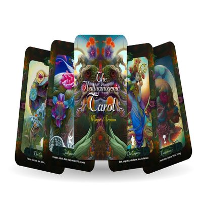 Ibiza Tarot The Hallucinogenic Tarot - Major Arcana - Psychedelic Cards | Fortune Telling Tarot Cards Deck for Beginners | Authentic Tarot Experience - Set of 23 Cards