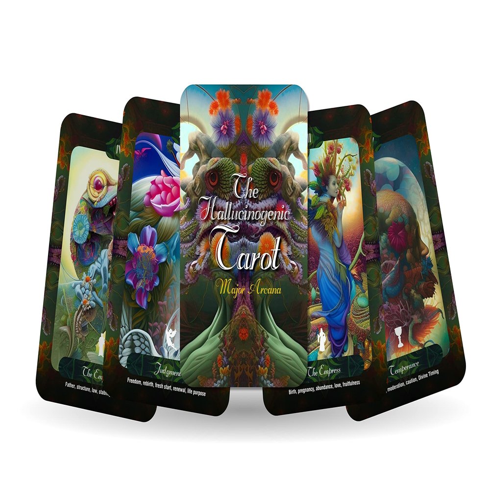 Ibiza Tarot The Hallucinogenic Tarot - Major Arcana - Psychedelic Cards | Fortune Telling Tarot Cards Deck for Beginners | Authentic Tarot Experience - Set of 23 Cards