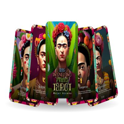 Twenty Two Fridas Tarot - Major Arcana - 22 illustration inspired by frida Khalo