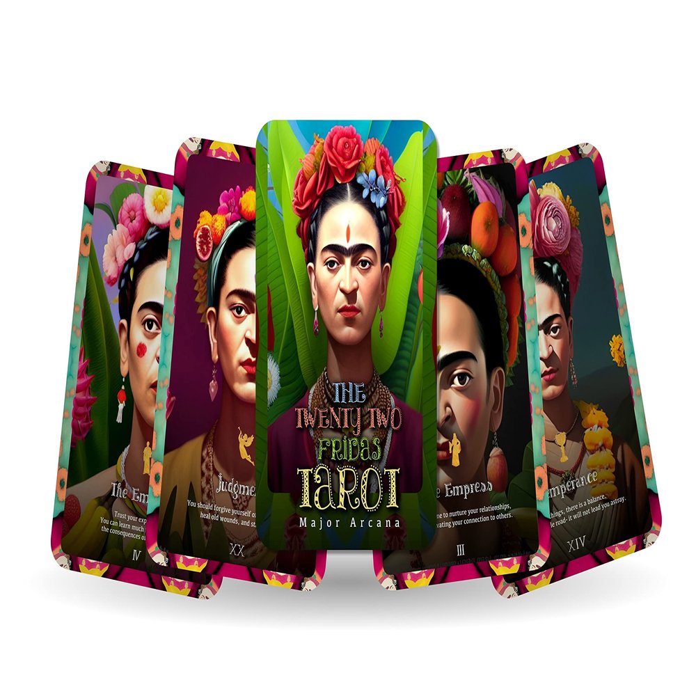 Twenty Two Fridas Tarot - Major Arcana - 22 illustration inspired by frida Khalo