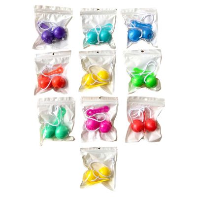Menolana 10Pcs Swing up Balls, on A String Fine Motor Skills for Party Favors Outdoor Indoor, 4 cm