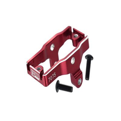 GPM Upgrades Aluminum 7075-T6 Servo Mount for 1/18 4WD TRX4M Ford Bronco97074-1/ TRX4M Land Rover Defender97054-1 Rc Cars (Red)