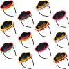 12 Pcs Mexican Fiesta Mini Sombrero Hats Headbands - Cinco de Mayo Decorations, Dia de Muertos Party Supplies and Favors view 4