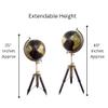 CALIF INTERNATIONAL Aluminium Base Handmade Worild Globe with Stand- Antique Globe, Easy to Read Texts, 12 Inch, Black view 3