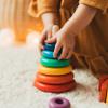 BUSY PUZZLE Montessori Toys, Personalized for Kids, Toddler Toys, Wooden Pyramid and Rainbow, Educational Toys 2 Years Old view 3