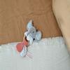 Doudou et Compagnie - Colours Savannah - Wooden Elephant Rattle - Grey - 15 cm - Newborn Gift - DC4077 view 4