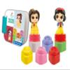 Clementoni Princess Soft Clemmy Disney Princess First Set, Building Bricks, Soft Block 6 Months, Awakening Baby, First Age Game, Made in Italy, 17843, Multi-Coloured view 1
