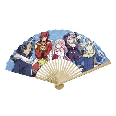 ABYSTYLE That Time I Got Reincarnated as a Slime Group Folding Handheld Rave Fan 16.5" Across Anime Manga Accessories Merch Fans
