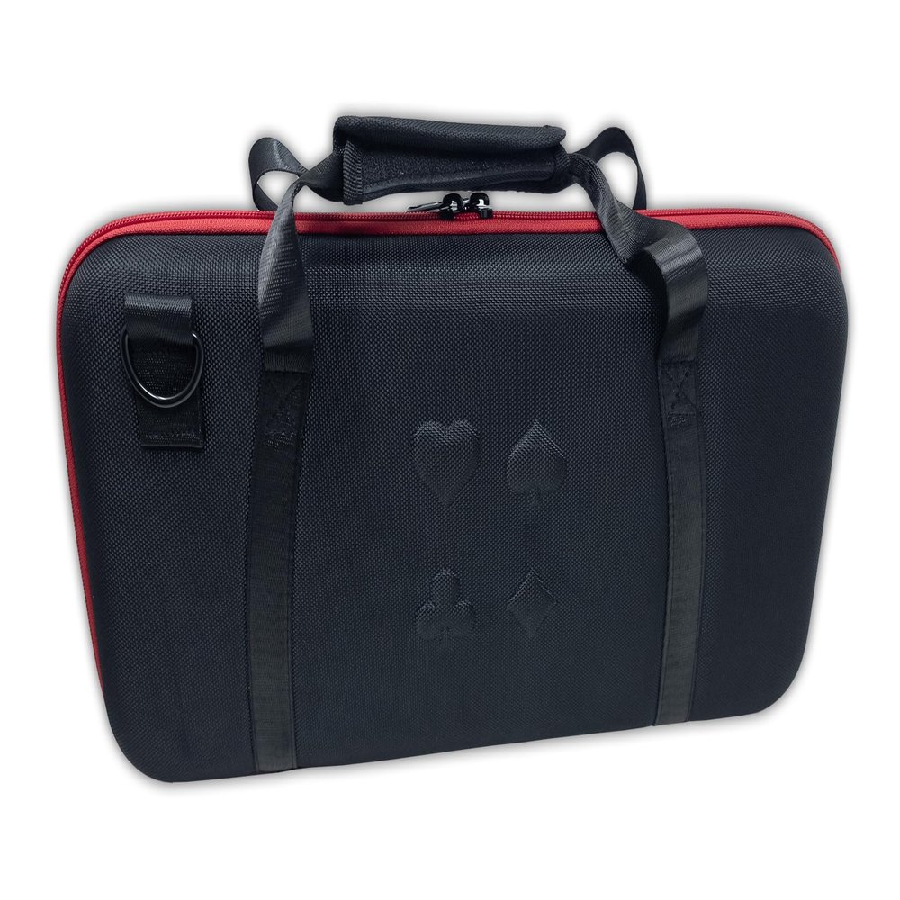 DA VINCI Softshell Poker Chip Case 300-Chip Capacity - Lightweight, Ultra Durable, and Suitcase Grade Material