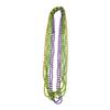 PMU 6 Pcs Gold, Lime Green and Purple Metallic Beads Necklaces for Mardi Gras, Christmas, New Year's Day, Carnival Party Favors view 1