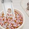 TRENDPLAY Star Ball Pit Balls for Toddlers - 100 Count Star Balls Different Shapes, Non-Toxic Plastic Balls Boys Girls Festival Party Decoration, Pearl Pink+ Brown+White view 3