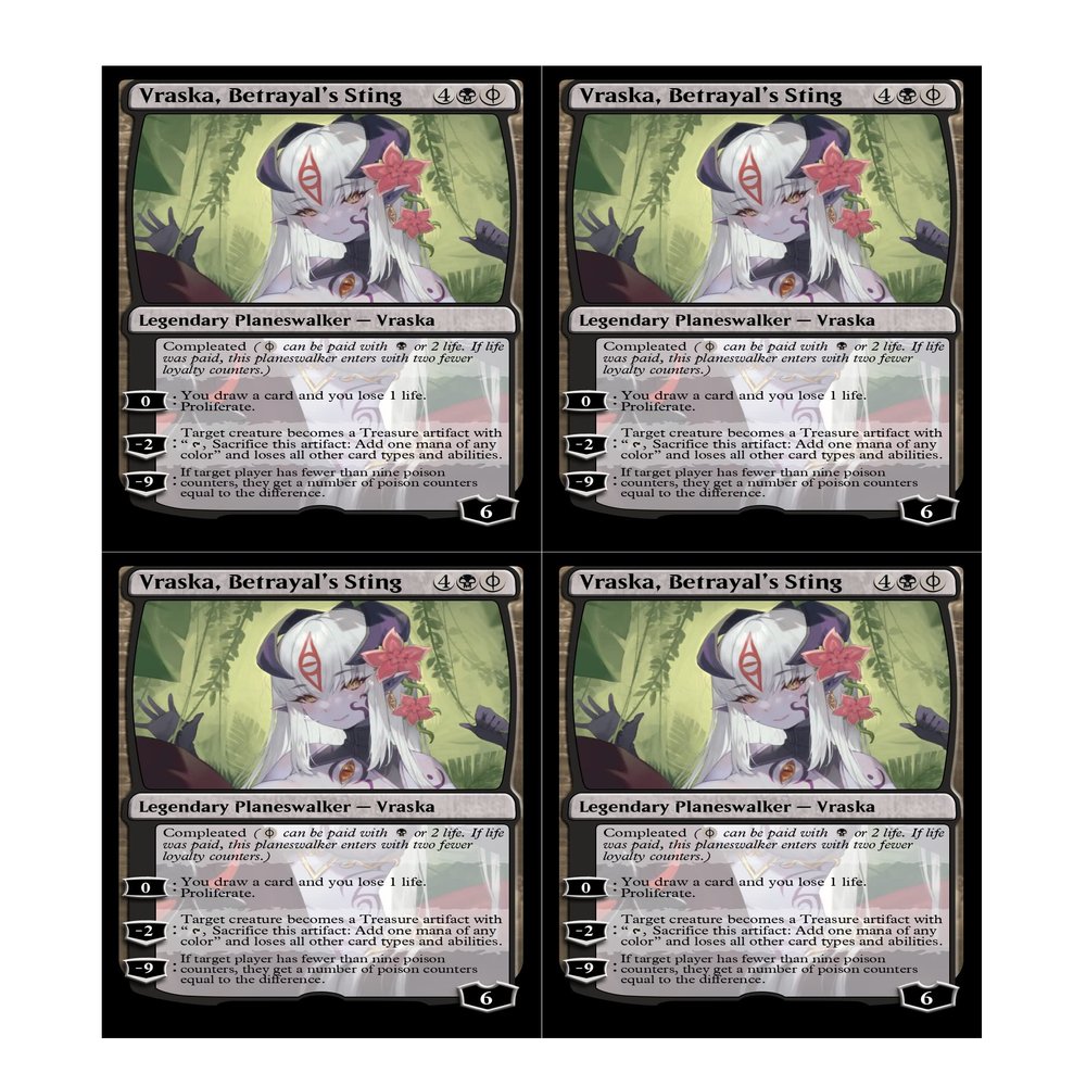 4x | Vraska, Betrayal's Sting | Anime | Foil or Non-Foil (Foil)