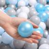 TRENDPLAY Plastic Balls for Ball Pits - Pack of 100 Hollow Balls- Safe and Exciting Playtime - Perfect for Toddler Baby Pools,Party,Festival Decoration, Pearl Blue+Gray+White view 3