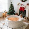 TRENDPLAY Star Balls for Ball Pit -100pcs 2.4 in Plastic Non-Toxic Play Toys Tent Pool Playhouse Playpen Party Decoration, Pearl Gold view 3