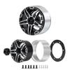 Five-Pointed Star 1.9 Inch Alloy Metal Beadlock Wheel Rims for Axial SCX10 D90 CC01 TRX-4 1/10 RC Crawler Car Model Part ( Color : 4PCS ) view 3