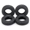 22mm/25mm Width Black Rubber Tyres Wheel Tires for Tamiya 1/14 RC Trailer Tractor Truck Front Rear Wheel Rims 5# ( Color : 25mm 4Pcs ) view 1