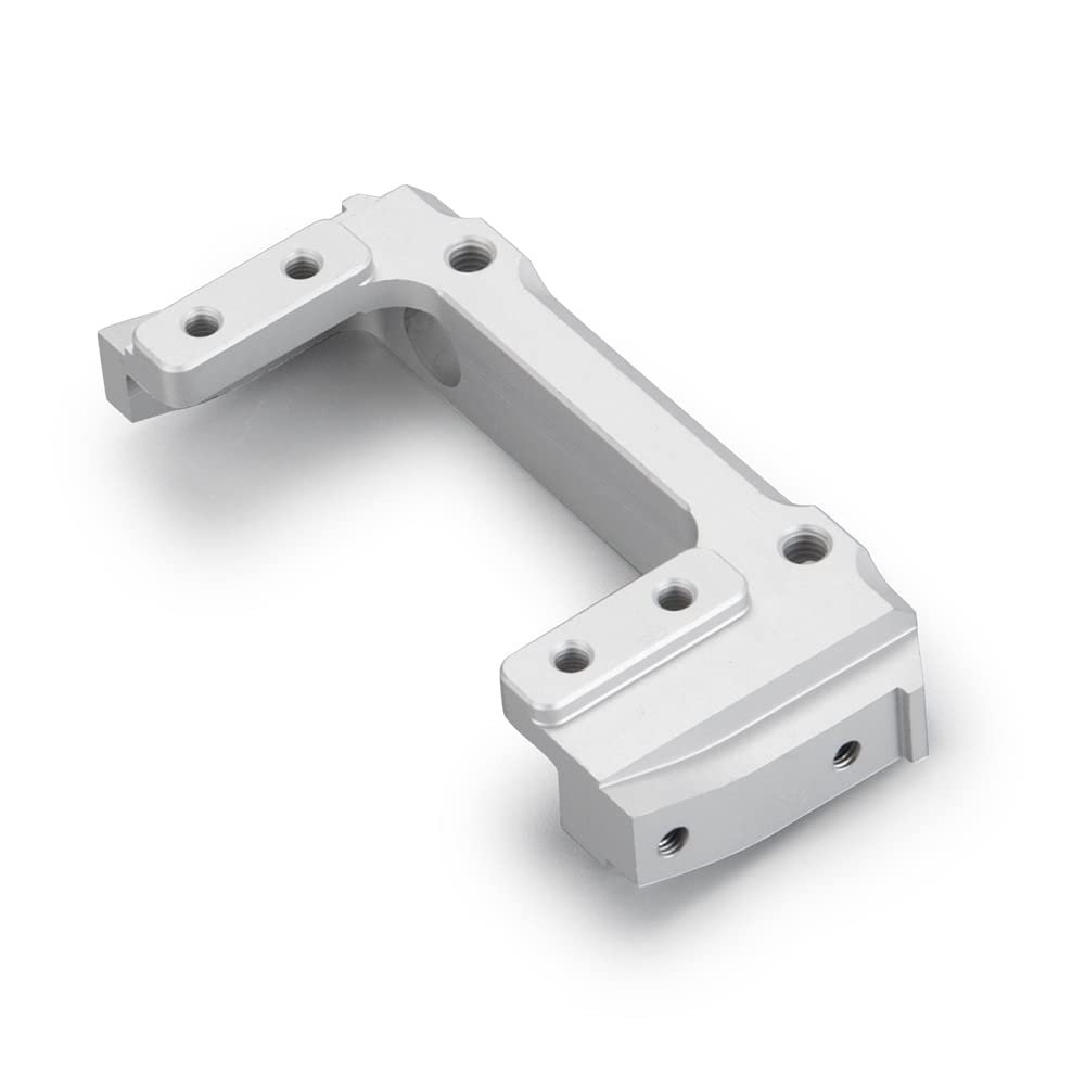 Aluminum Alloy Front Bumper Mount Servo Stand for Axial SCX10 II 90046 90047 Jeep Wrangler 1/10 RC Crawler Car Parts ( Color : Silver )