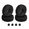 4PCS 55X20mm Wheel Rims Tires Tyres Set for Axial SCX24 AXI90081 AXI00002 Gladiator 1/24 RC Crawler Car Upgrade Parts view 1