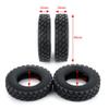 22mm/25mm Width Black Rubber Tyres Wheel Tires for Tamiya 1/14 RC Trailer Tractor Truck Front Rear Wheel Rims 5# ( Color : 22mm 2Pcs ) view 2