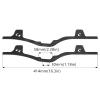 Compatible with LCG Carbon Fiber Chassis Kit Frame Rail Skid Plate Body Post Mount for Axial SCX10 1/10 RC Crawler Car Parts ( Color : Black ) view 4