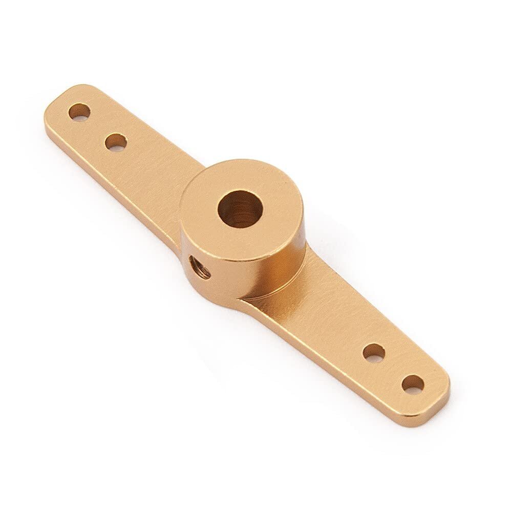 KRYDN 3.1/4.1/5.1mm Aluminum Single/Dual Steering Servo Roker Arm Horn Rudder for RC Car Boat Model Tools Parts Accessories ( Color : Dual Arm 4.1mm )