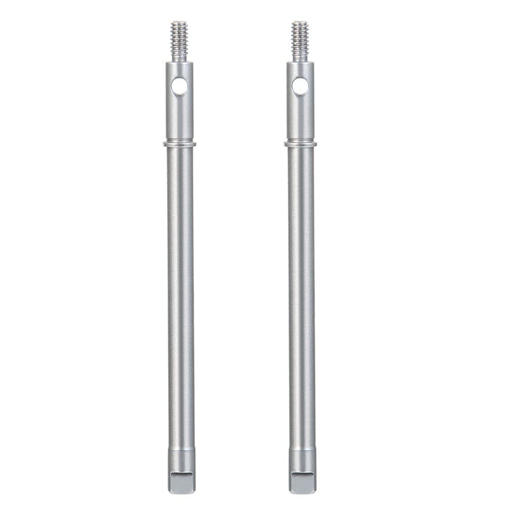 2Pcs Stainless Steel Front / Rear CVD Shaft Drive for Axial SCX24 90081 1/24 RC Crawler Car Model Parts Accessories ( Color : Rear )