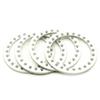 4Pcs Metal Alloy 2.2'' Replacement Wheel Beadlock Ring 7 Colors for Axial Wraith 1/10 RC Crawler Car 2.2 inch Wheel Rims ( Color : Matt Silver ) view 1