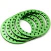 4Pcs Metal Alloy 2.2'' Replacement Wheel Beadlock Ring 7 Colors for Axial Wraith 1/10 RC Crawler Car 2.2 inch Wheel Rims ( Color : Matt Silver ) view 4