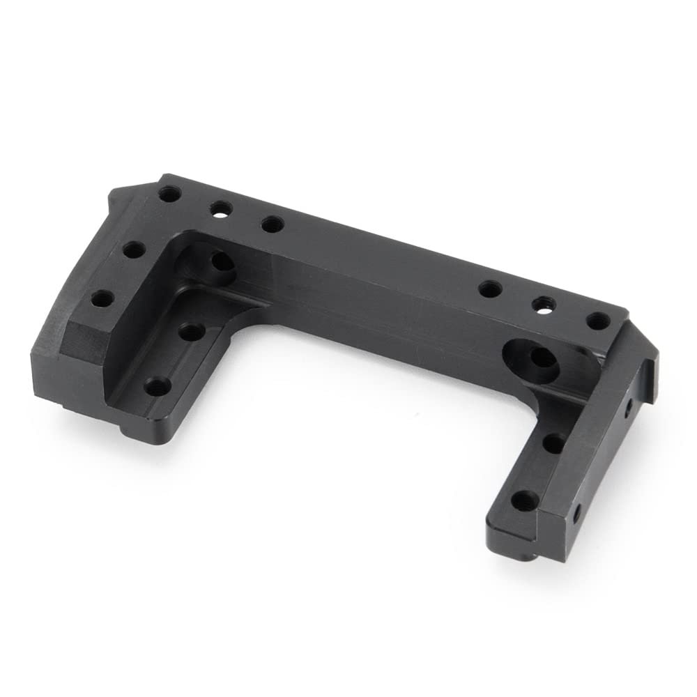 Aluminum Alloy Front Bumper Mount Servo Stand for Axial SCX10 II 90046 90047 Jeep Wrangler 1/10 RC Crawler Car Parts ( Color : Black )