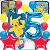 Anagram Pikachu Foil Balloon Bouquet Set | Intended for Pokemon Pokeball Theme | Party Accesory | Multicolor | 5th Birthday, (AN-29460,AN-36332) view 1