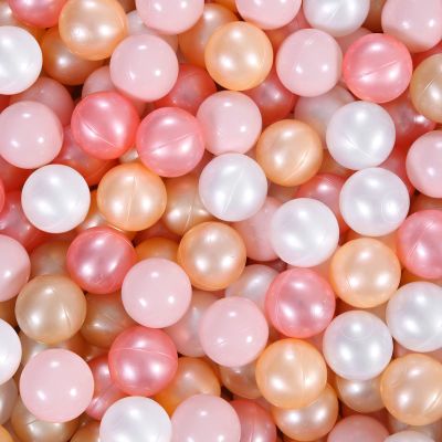 Heopeis Ball Pit Balls - 2.7inch Plastic Ball Play Balls BPA Free Phthalate Free Non-Toxic Play Balls for Children Ball Pit Party Brithday Ball Pool Tent. (Red/Pink/White/Gold)